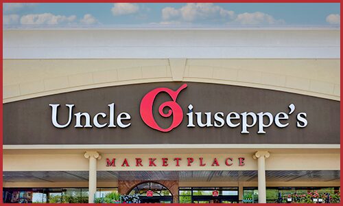 Exterior storefront of Uncle Giuseppe's in Tinton Falls
