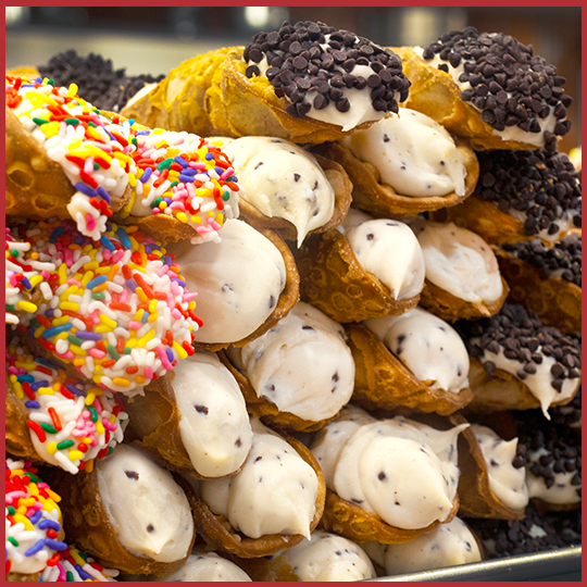 fresh cannoli