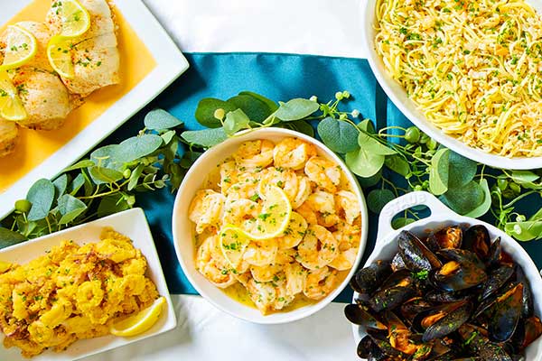 Seafood dishes for the Feast of the Seven Fishes