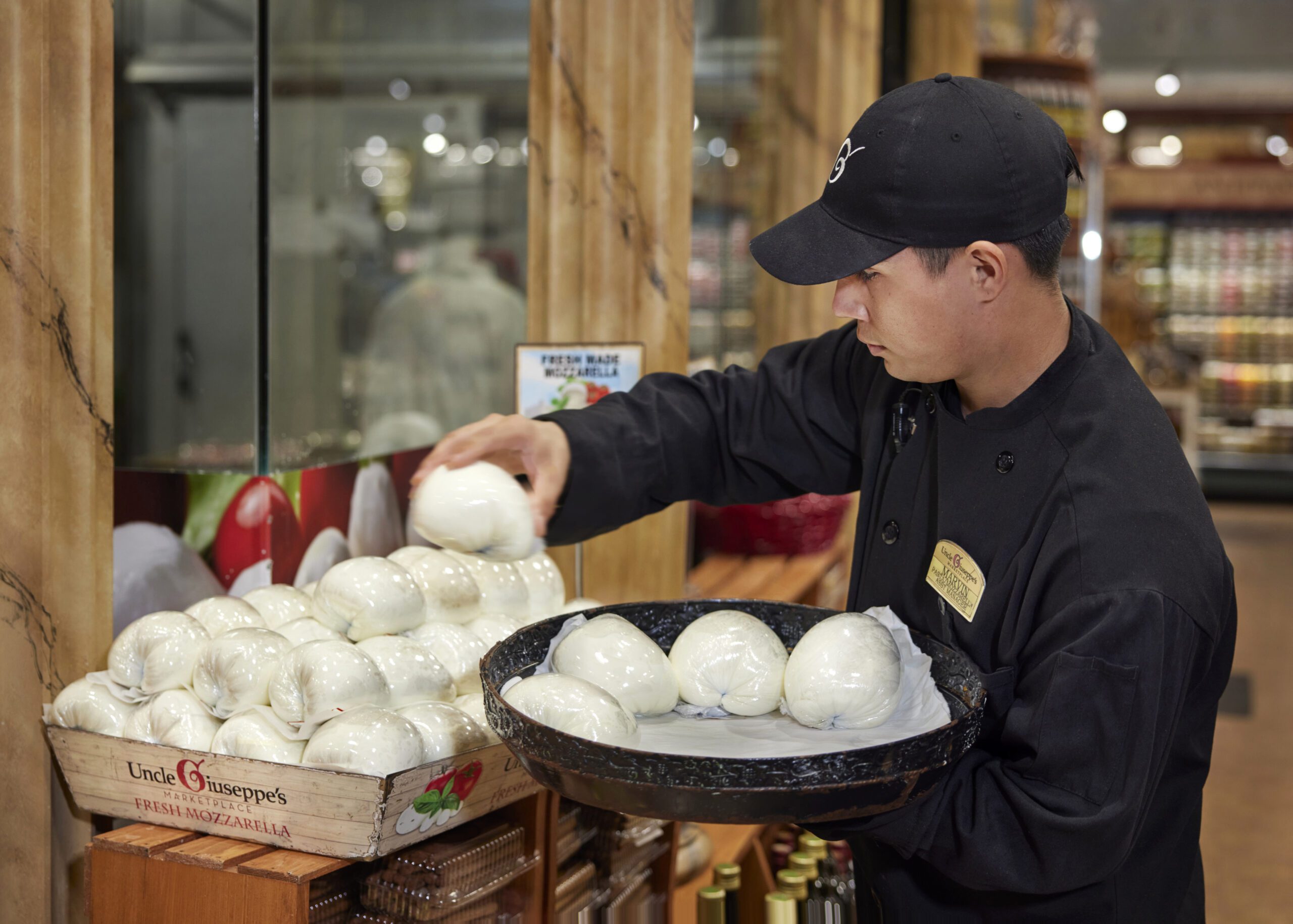 Fresh mozzarella at Uncle Giuseppe's