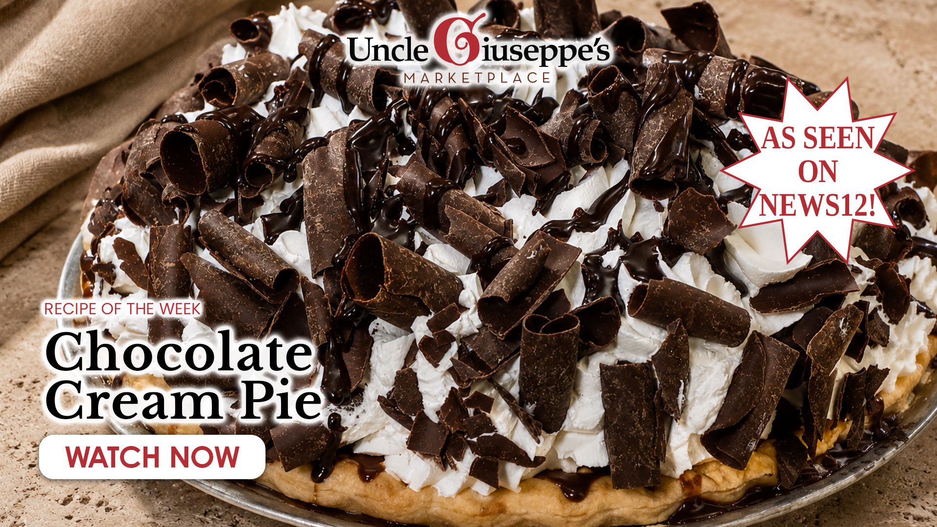 Uncle Giuseppe's Chocolate Cream Pie