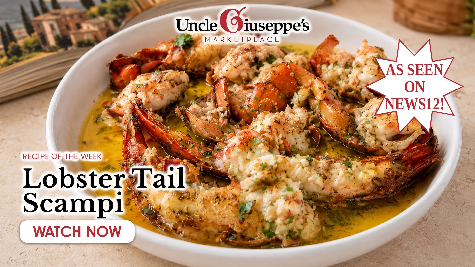 Learn how to make lobster tail scampi with Uncle Giuseppe's. Perfect for feast of the seven fishes, holidays, special occasions or a decadent summer meal.