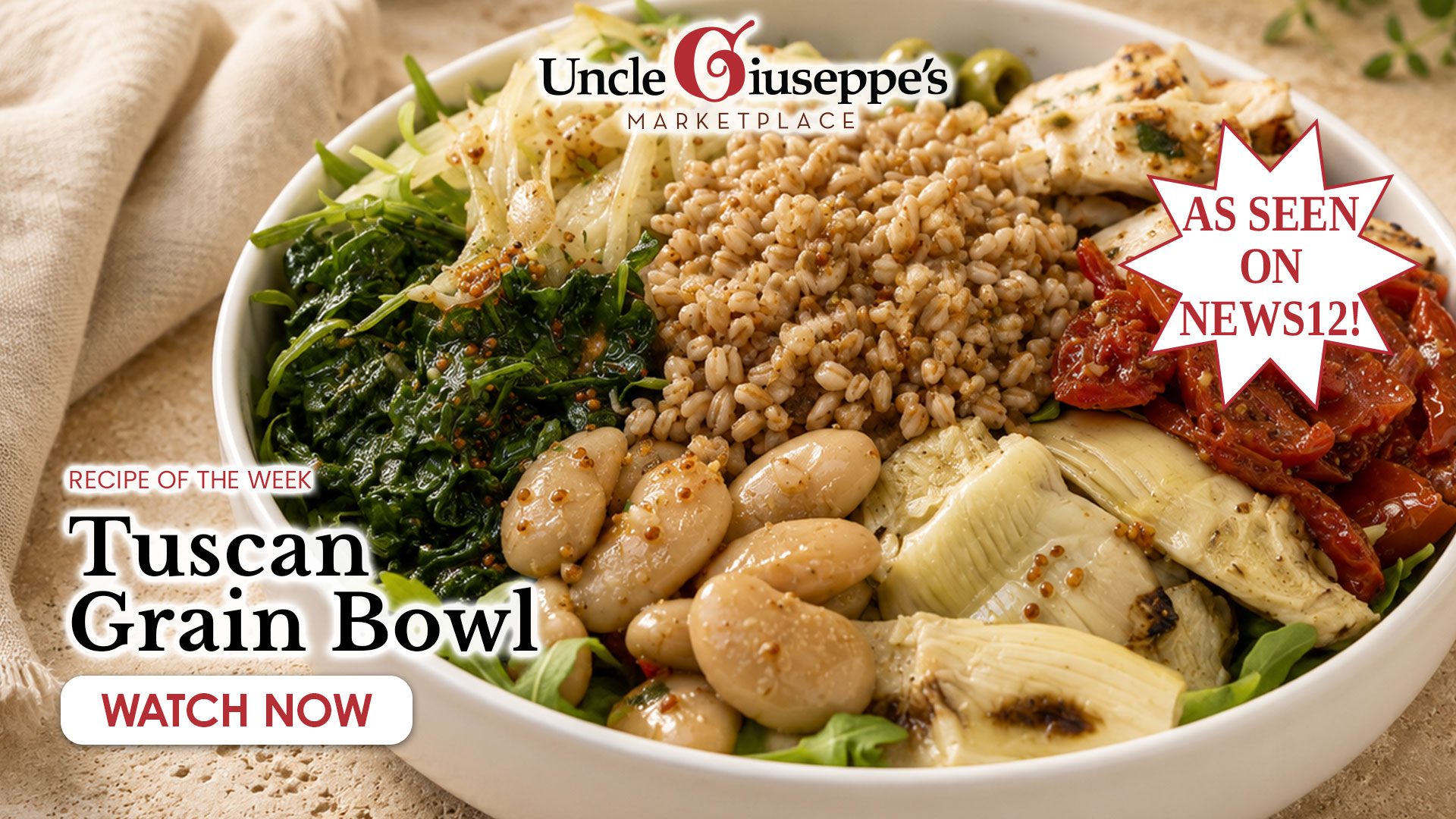 Uncle Giuseppe's tuscan farro bowl recipe