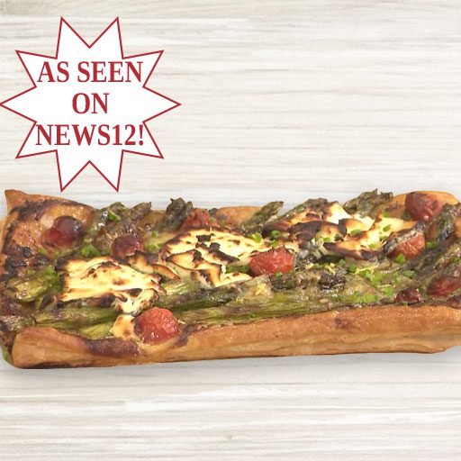 Goat Cheese and asaparagus tart