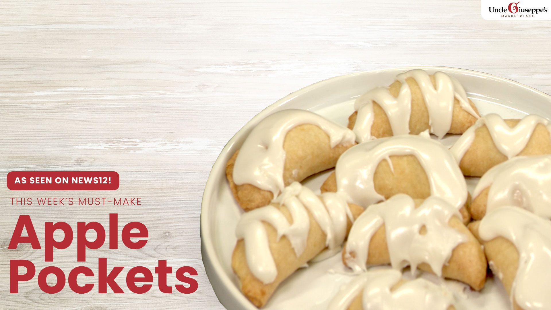 Uncle Giuseppe's Glazed Apple Pockets