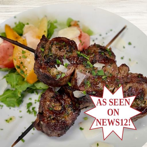 Uncle Giuseppe's Flank steak pinwheels recipe has steak rolled with pecorino, garlic, and fresh parsley, then grilled to perfection. This easy steak pinwheels recipe is the crowd-pleaser for your next BBQ.