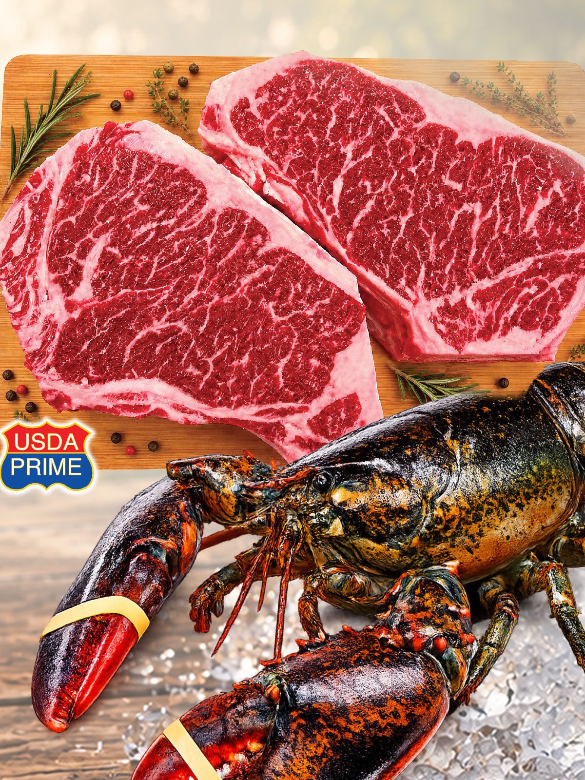 USDA Prime Shell Steaks and Jumbo Live Lobsters — Uncle Giuseppe's Father's Day Sale