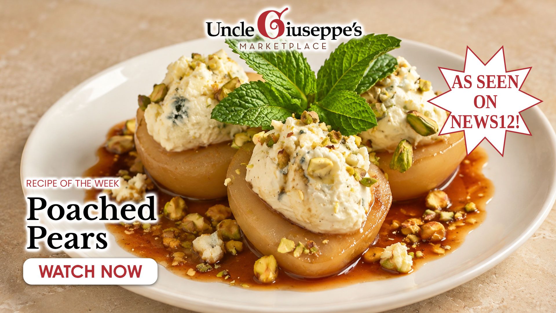 Uncle Giuseppe's Poached Pears