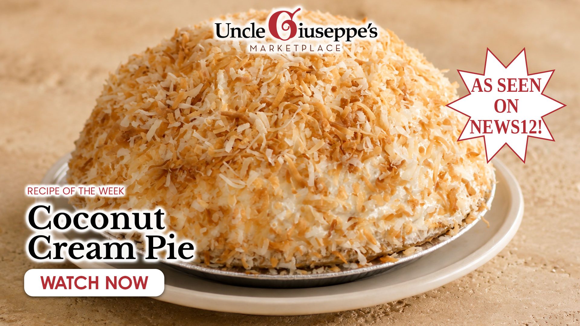 Uncle Giuseppe's Coconut Cream Pie