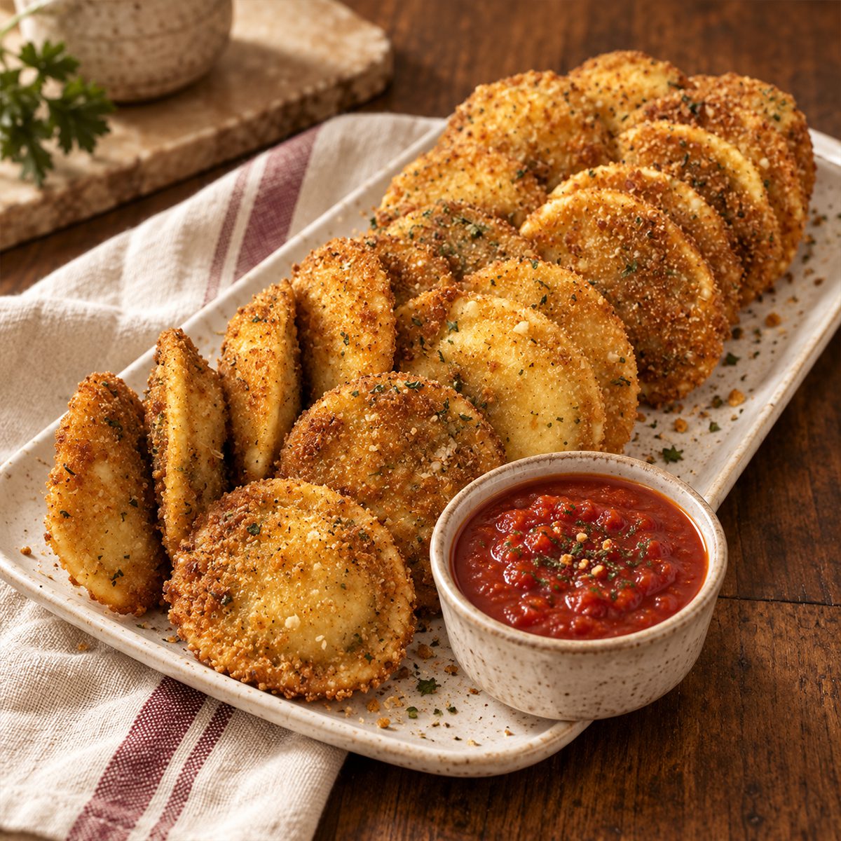 Uncle Giuseppe's Marketplace fresh fried ravioli