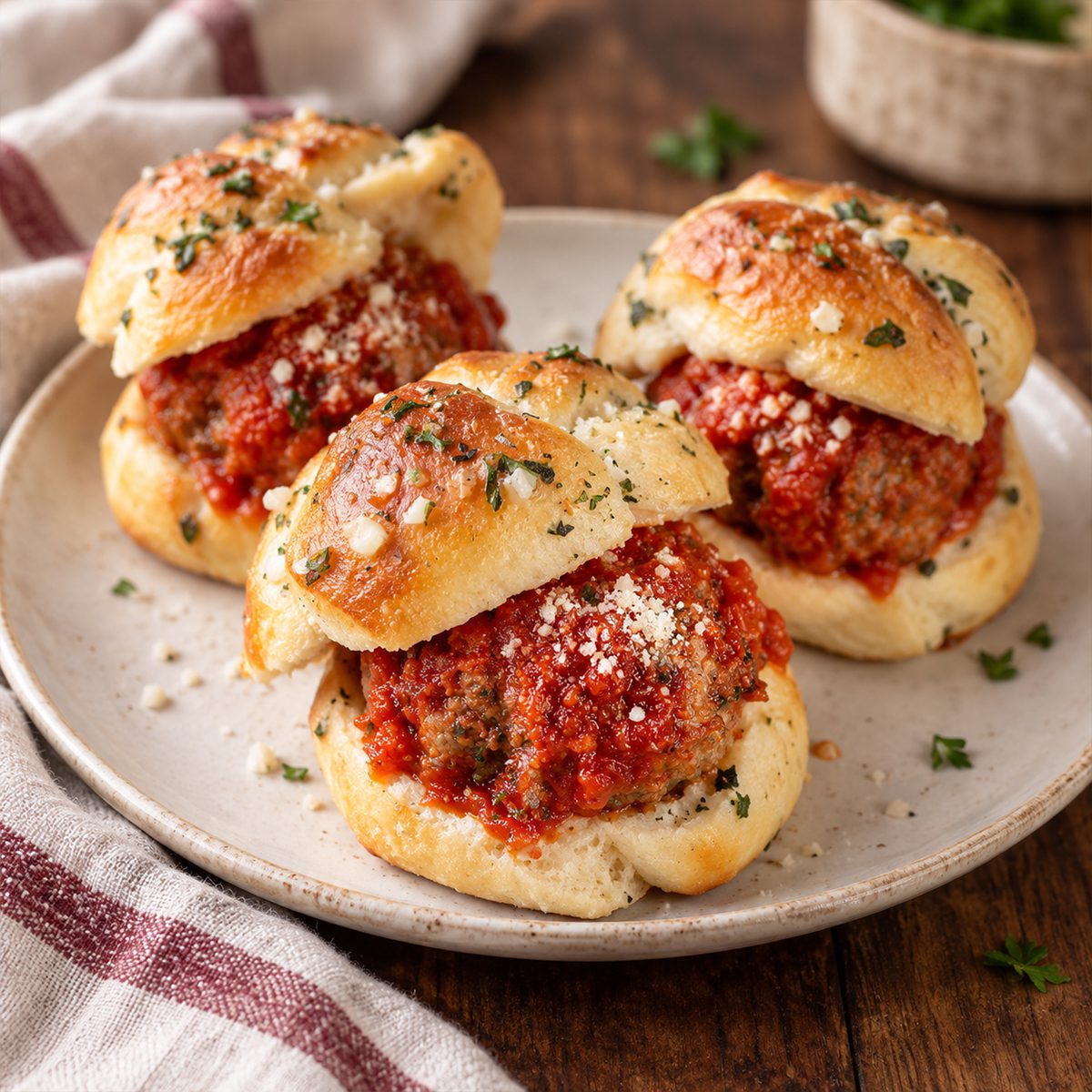 Uncle Giuseppe's Marketplace meatball sliders