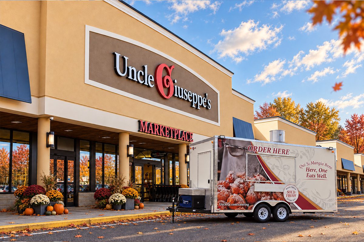 Uncle Giuseppe's food truck at the Port Jefferson Station marketplace