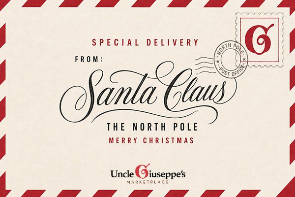 Uncle Giuseppe’s Letter to Santa eGift card design