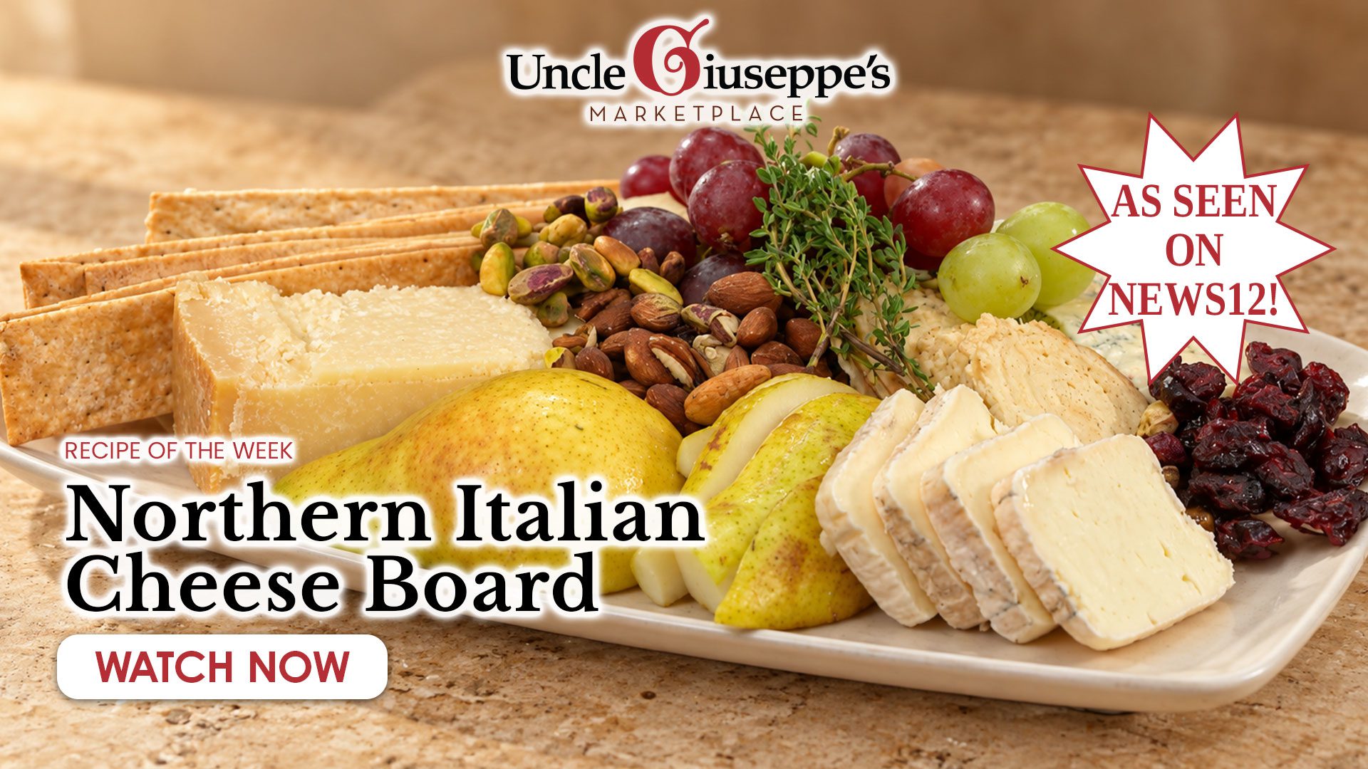 Learn how to make a northern Italian cheeseboard with Uncle Giuseppe's Marketplace.